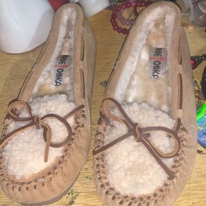 Brown / Tan slippers.